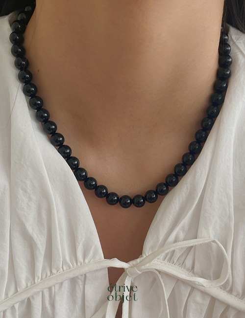 Black Onyx Necklace(8mm)